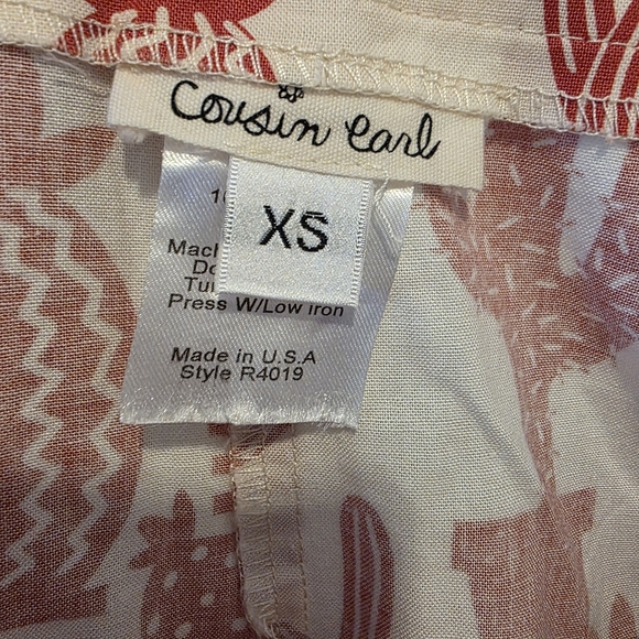 NWT Cousin Earl Cactus Print Shorts Southwest  Beach Vacation Women's  XS - Picture 5 of 7
